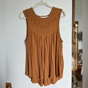 XXL Knox Rose Tank Top with Lace Details